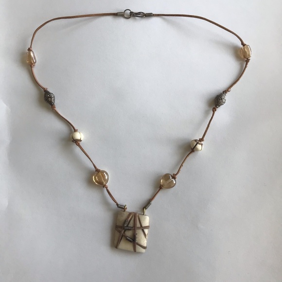 Mixed Media Artisan Necklace - Picture 2 of 5